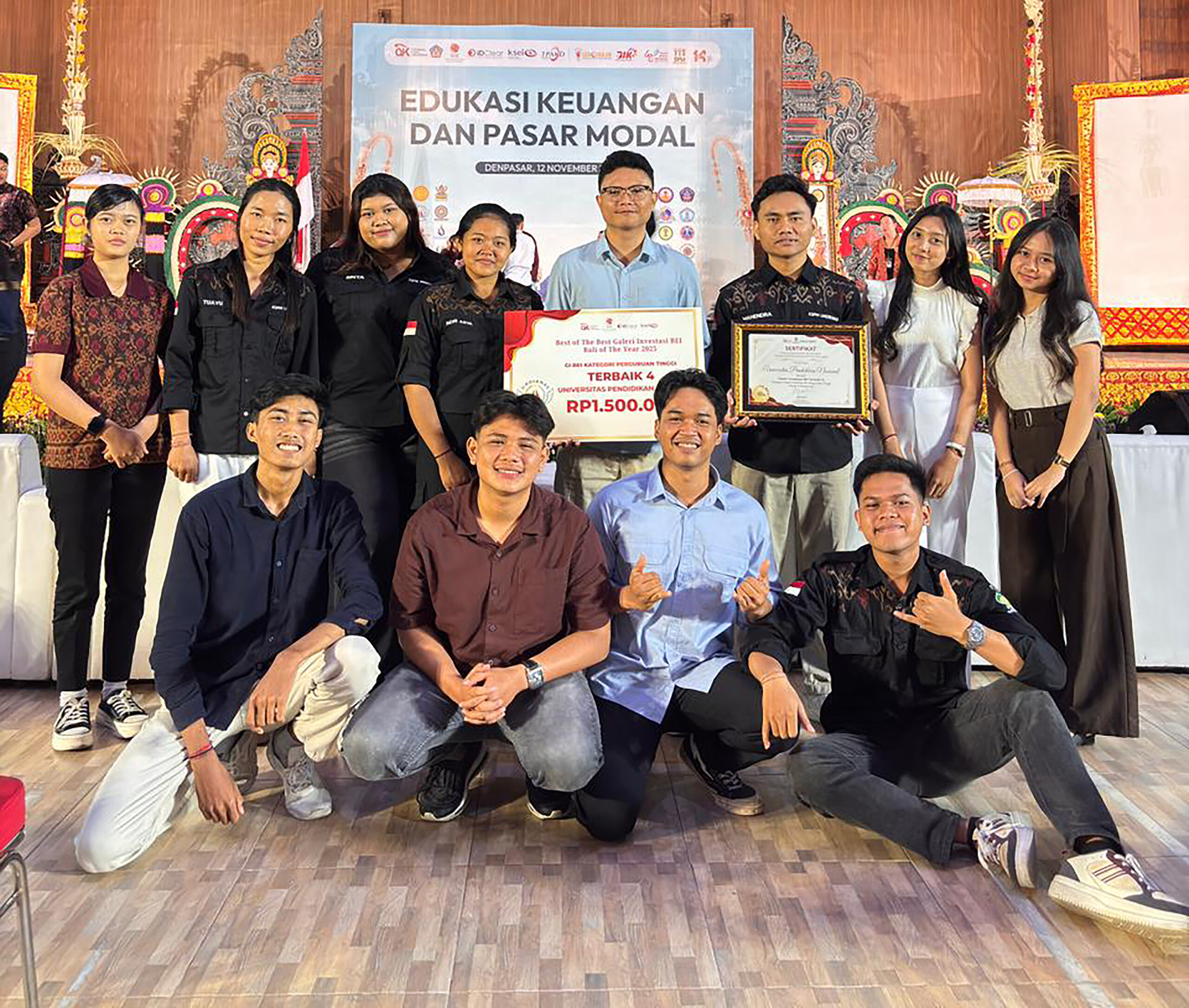 KSPM Undiknas Raih Penghargaan Salah Satu Galeri Investasi Terbaik di Bali