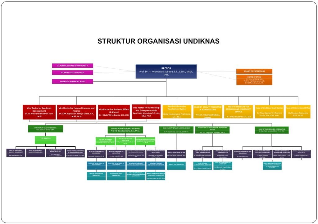 Organizational structure – Universitas Pendidikan Nasional