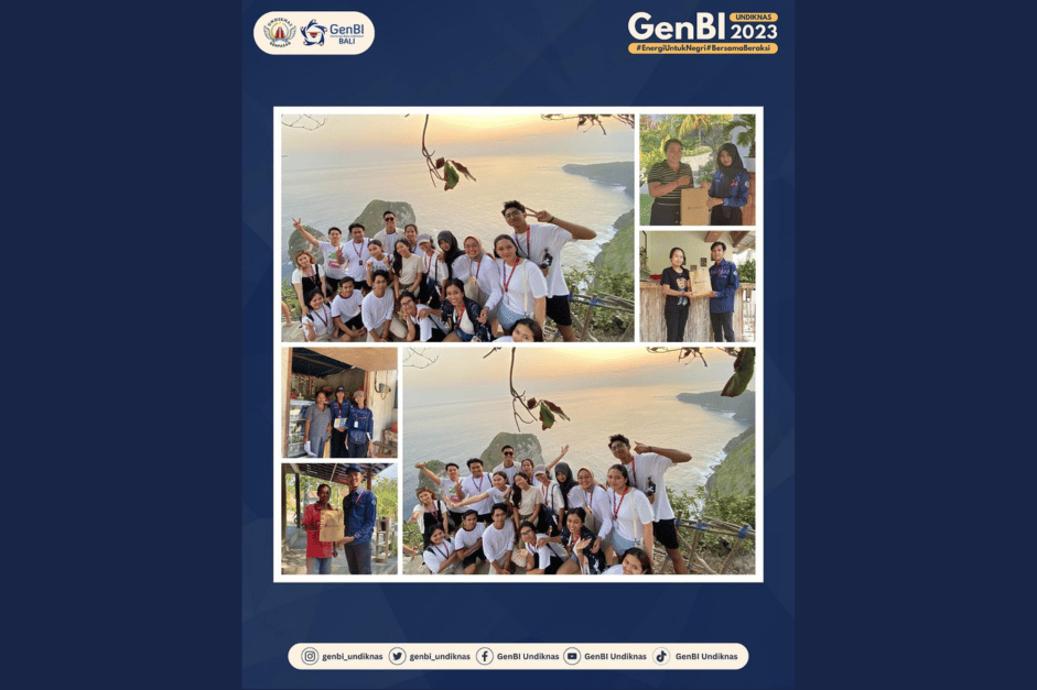 GenBI Komisariat UNDIKNAS Gelar Program Bina Nusa Penida #2: CBPR and QRIS Island Adventure