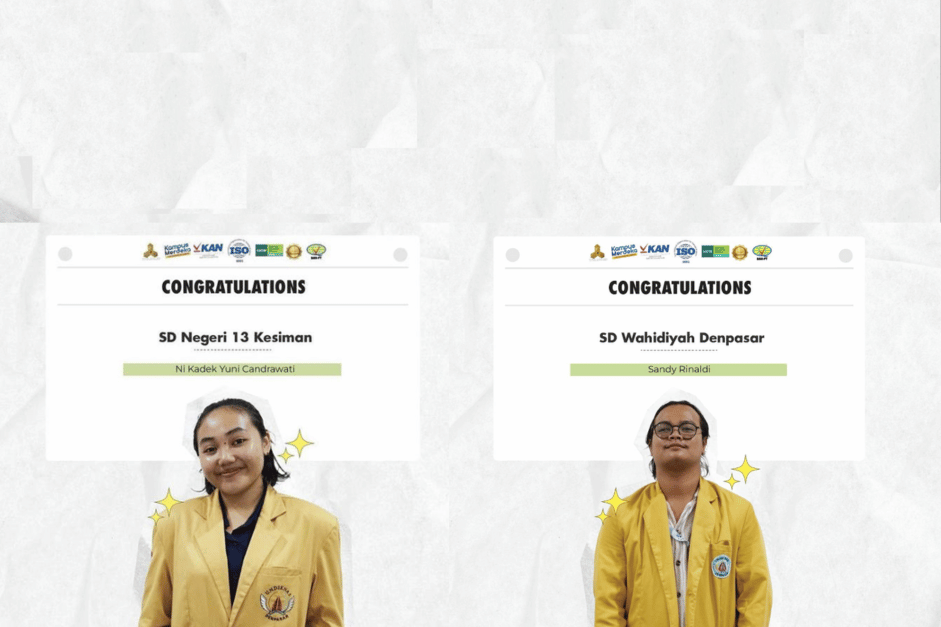 Sandy Rinaldi dan Ni Kadek Yuni Candrawati: Mahasiswa Berprestasi dalam Program Kampus Mengajar Batch 7. kampus swasta terbaik di Bali,Undiknas