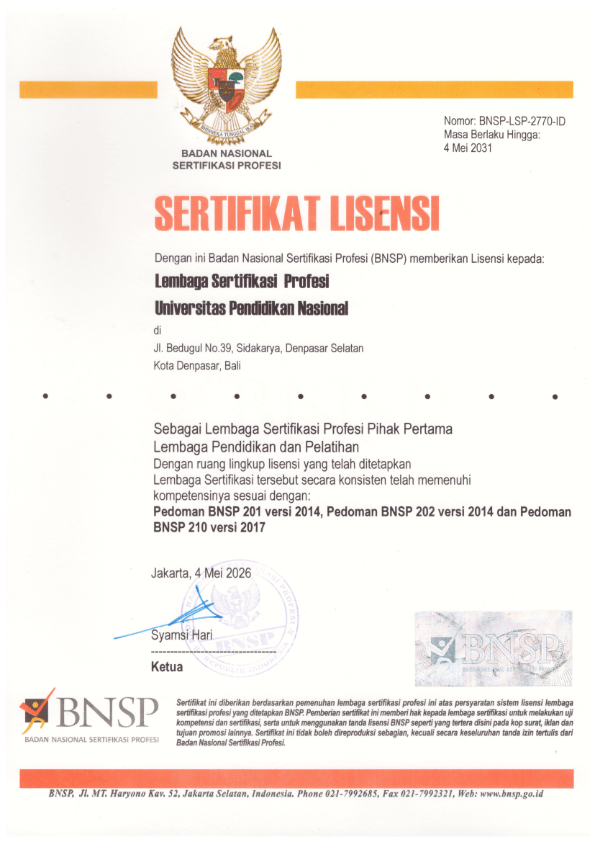 LSP-BNSP-UNDIKNAS